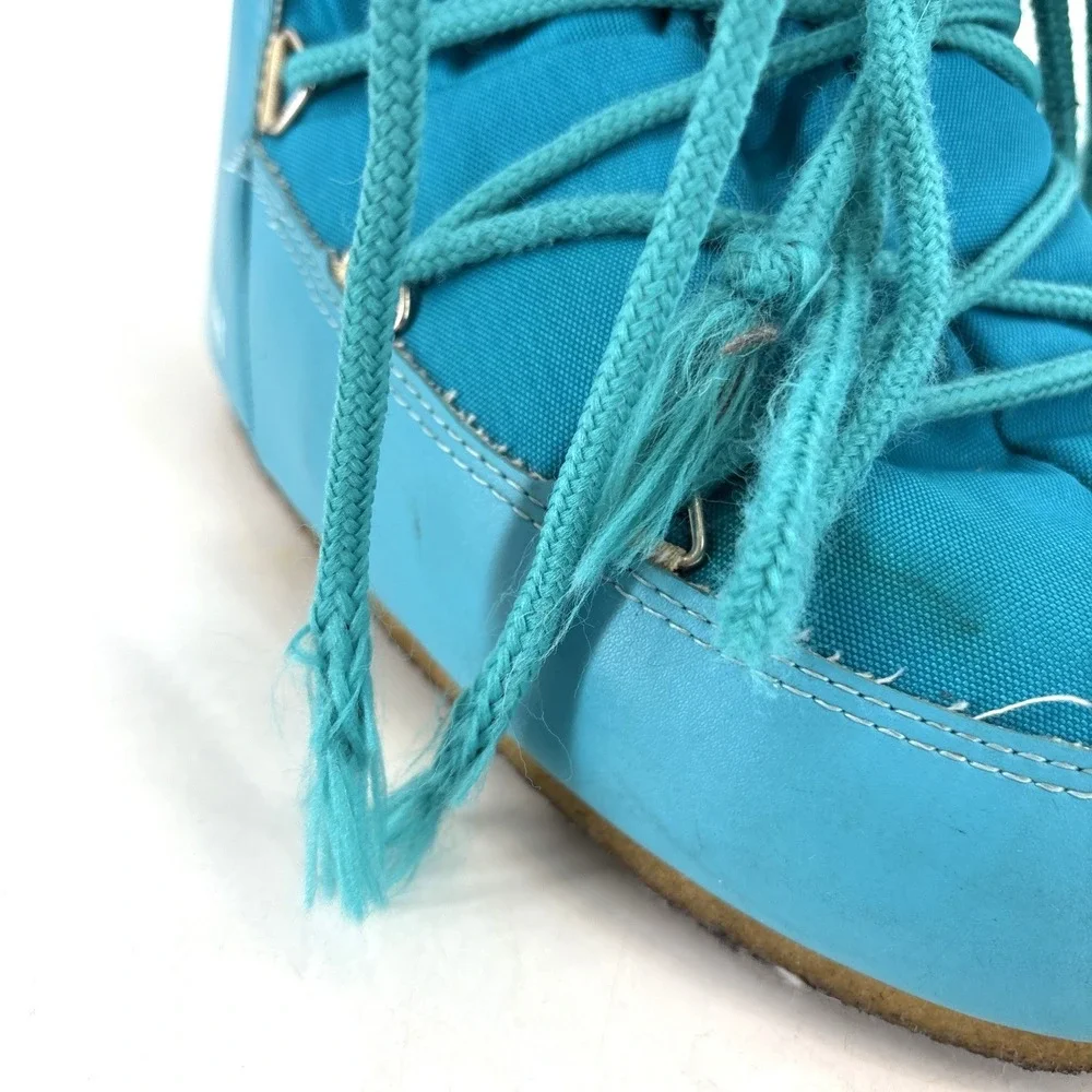 Moon Boot TEAL BLUE ICON NYLON BOOTS sz 35/38 (EU)  5‎ - 7.5